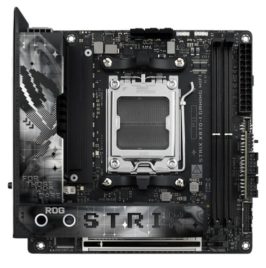 ASUS AMD ROG STRIX X870-I GAMING WIFI (AM5) Mini-ITX Motherboard 2x DDR5 96GB, 1x PCIe 5.0 x16 slot, 2x M.2 slots, 2x SATA, Wi-Fi 7, 1 x HDMI