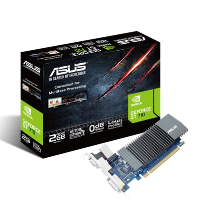 ASUS nVidia GeForce GT710-SL-2GD5-BRK-EVO 2GB GDDR5 EVO low-profile graphics card for silent HTPC Builds