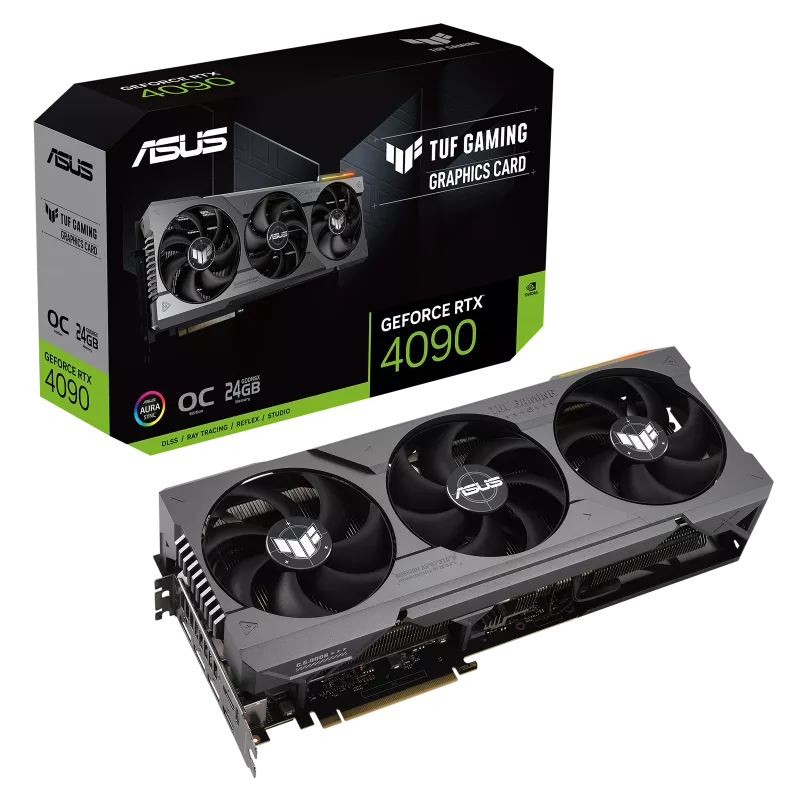 NVIDIA, RTX 4090 24G, OC Mode 2550MHz, 24GB GDDR6X, 3xDP, 2xHDMI, 3xFans, 850W, 3 Years Warranty