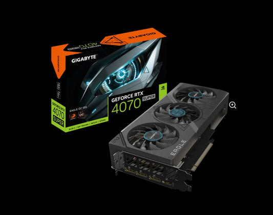 Gigabyte nVidia GeForce RTX 4070 Super EAGLE OC 12GD GDDR6X Video Card, PCI-E 4.0,7168 CUDA Cores, RGB Fusion 3x DP 1.4a, 1x HDMI 2.1a