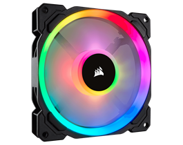 Corsair LL Series, LL140 RGB, 140mm Dual Light Loop RGB LED PWM Fan, Single Pack