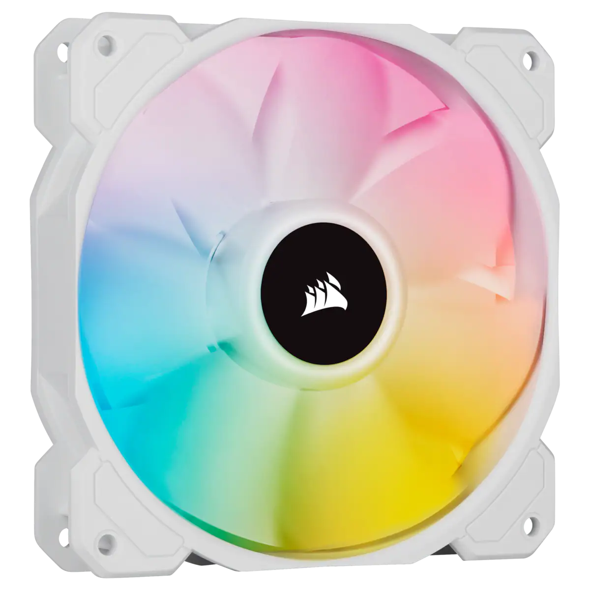 White SP120 RGB ELITE, 120mm RGB LED Fan with AirGuide, Single Pack