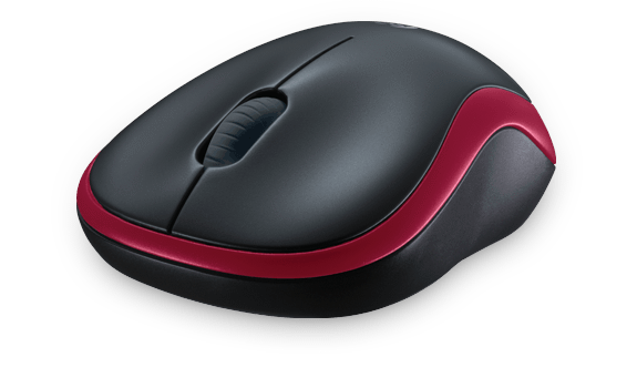 Logitech Wireless Mouse M185 - Red