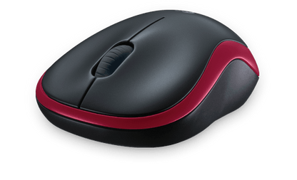 Logitech Wireless Mouse M185 - Red