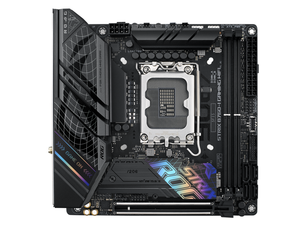 ASUS Intel B760 ROG STRIX B760-I GAMING WIFI Motherboard, HDMI, DisplayPort, Ethernet