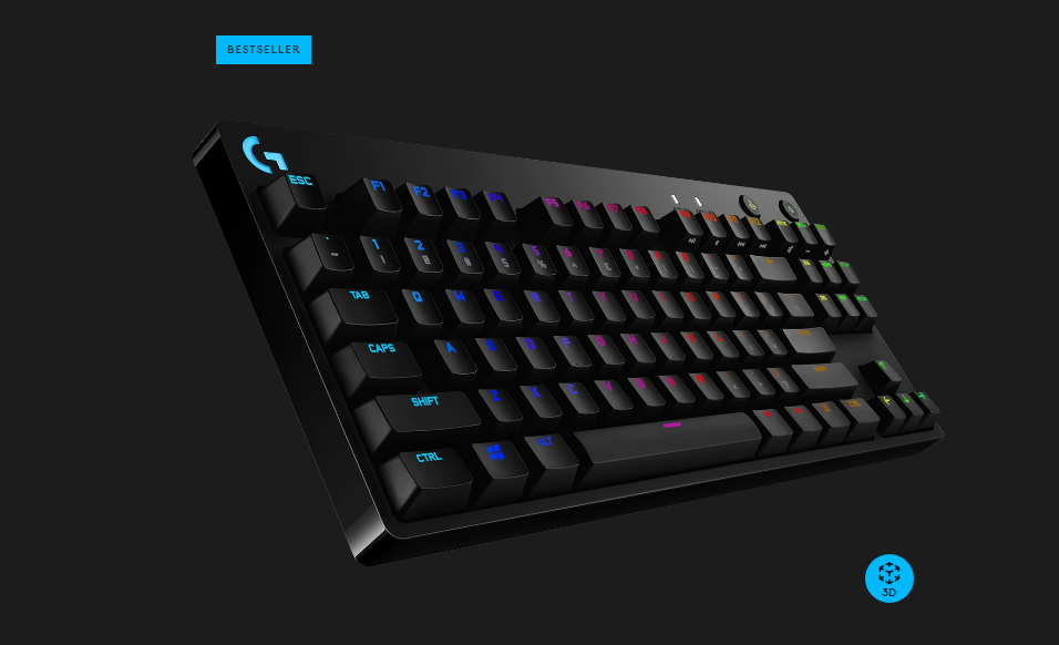 Logitech G PRO X TKL Wireless Mech Gaming Keyboard Black Internet access for Logitech G HUB Software Advanced features require Logitech G HUB