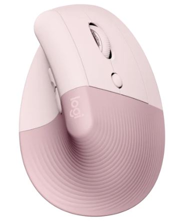 Logitech Lift Vertical Ergonomic Mouse - Rose