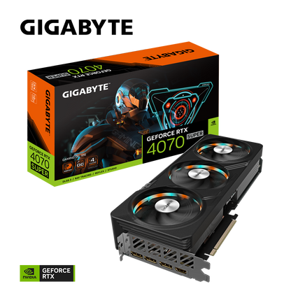 Nvidia GeForce RTX 4070 SUPER GAMING OC 12G GDDR6X 192 bit/2565MHz/PCI-E 4.0/Max Res 7680x4320/3x DP 1.4a & 1x HDMI 2.1a