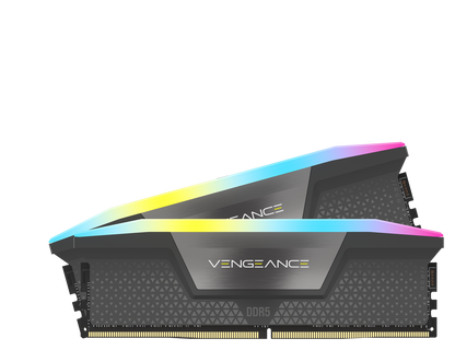 CORSAIR VENGEANCE RGB DDR5 32GB (2 x 16GB)  DDR5 6400 CL36-48-48-104 1.35V XMP & EXPO -  Grey