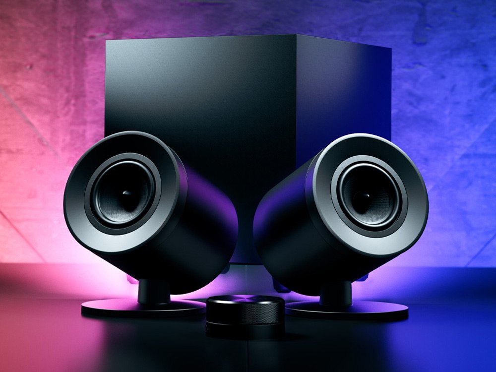 Razer Nommo V2 Pro-Full-Range 2.1 PC Gaming Speakers with Wireless Subwoofer-US/CAN+AUS/NZ Packaging