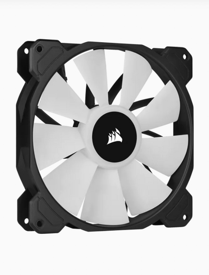 SP140 RGB ELITE, 140mm RGB LED Fan with AirGuide, Dual Pack with Lighting Node CORE