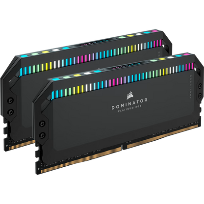 CORSAIR DOMINATOR PLATINUM RGB DDR5 32GB (2x16GB) DDR5 7800 (PC5-62400) C36 1.45V Intel XMP Memory - Black