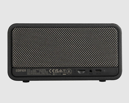 Edifier MP230 RETRO BLACK Portable Bluetooth Retro Speaker - Bluetooth 5.0, AUX, micro SD, USB Audio Streaming, 10hrs Battery Life