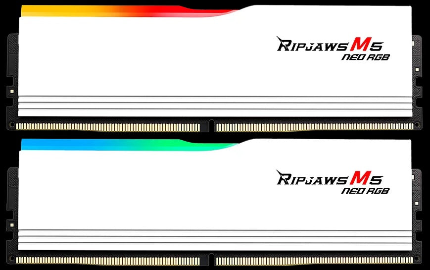 G.SKILL F5-6000J3636F16GX2-RM5NRW 32GB (2 x 16GB)/ AMD EXPO/ DDR5 6000 MT/s / Timings 36-36-36-96/ Voltage 1.35 V/ Ripjaws M5 Neo