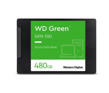 Western Digital WD Green 480GB 2.5' SATA SSD 545R/430W MB/s 80TBW 3D NAND 7mm 3 Years Warranty