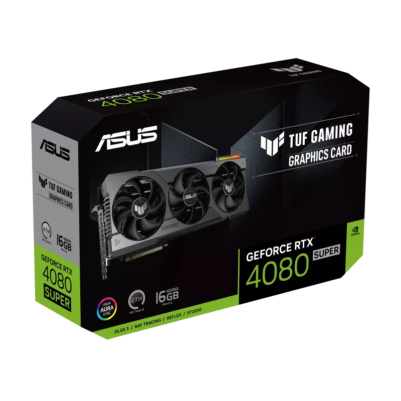 NVIDIA, TUF-RTX4080S-16G-GAMING//RTX4080S,HDMI*2,DP*3,16G,D6X