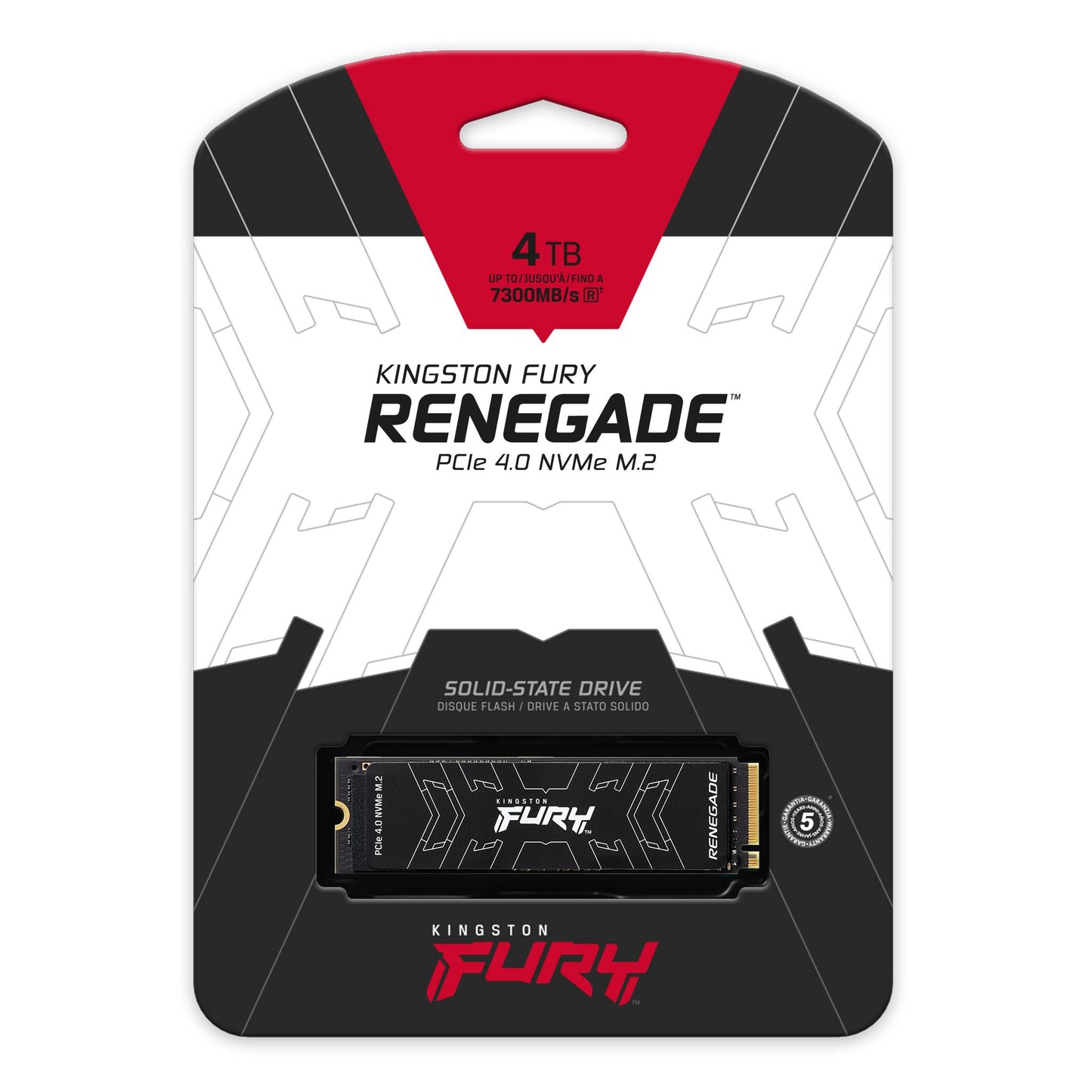 4000G Kingston FURY Renegade PCIe 4.0 NVMe M.2 SSD