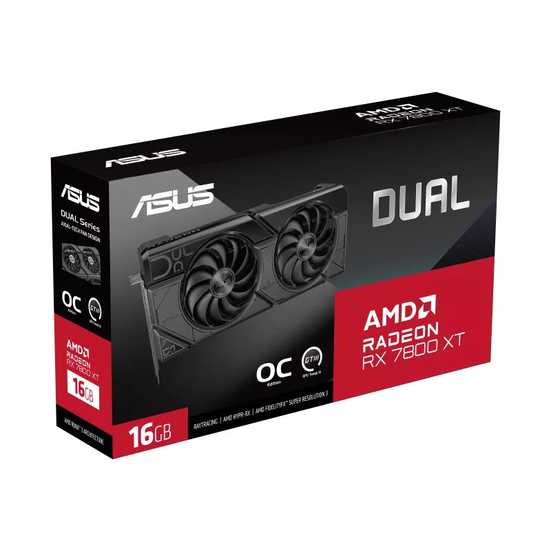 AMD, DUAL-RX7800XT-O16G//RX7800XT,HDMI*1,DP*3,16G,D6