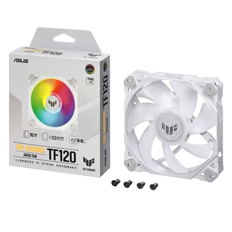 ASUS TUF GAMING FAN, WHITE, ARGB