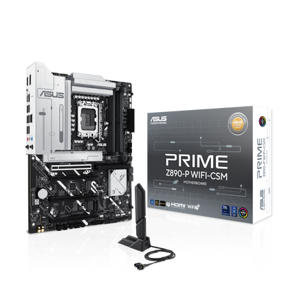 PRIME Z890 P/ATX/INTEL LGA1851/4x DDR5 DIMM max 192GB/Max 8400MHz/1x PCIE5.0(CPU), 3xPCIE4.0(Chipset x16/x16/x16)/2x M.2 (CPU), 2x M.2(Chipset)