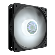 SickleFlow 120 White, 120mm, White LED, 650-1800 RPM, 62 CFM, 8-27 dBA, 4-Pin PWM