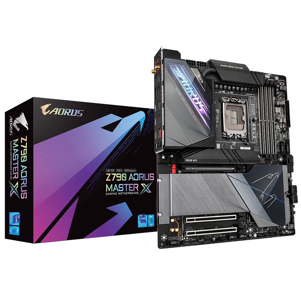 Z790 AORUS MASTER X/INTEL LGA1700/ATX/4x DDR5 up to 192GB/8266MHz/PCIe 5.0 x1 3.0 x2/M.2 x5