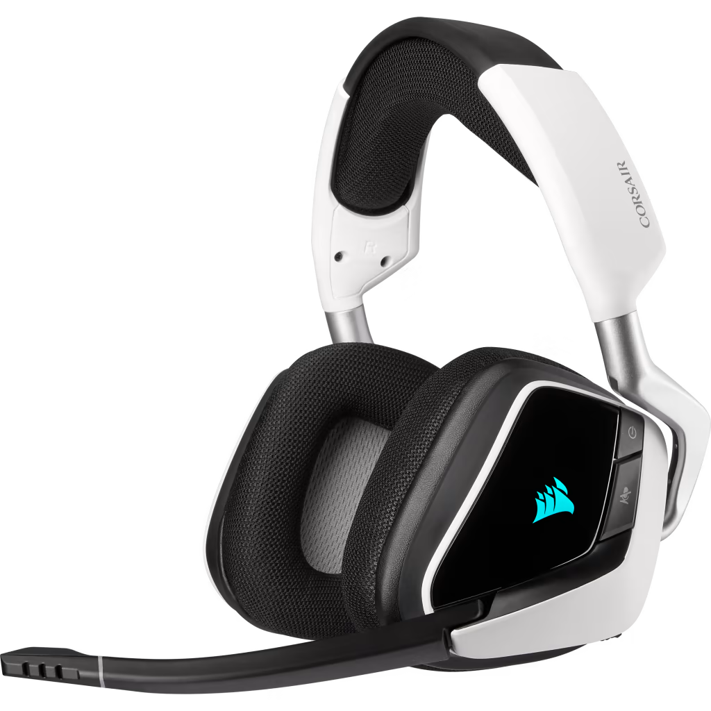 CORSAIR GAMING VOID RGB ELITE Wireless Premium Gaming Headset with 7.1 Surround Sound, White