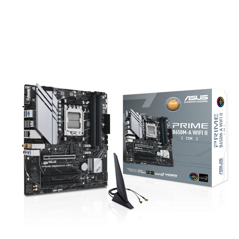 AMD B650 Micro-ATX MB with DDR5, PCIe 5.0 M.2, 2.5Gb Ethernet, DisplayPort, HDMI, VGA, rear USB 3.2 Gen 2, front USB 3.2 Gen 1 Type-C