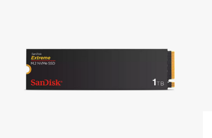 SanDisk Extreme NVMe SSD, 1TB, PCIe Gen 4.0, M.2 2280-S3-M, Speeds up to SR5150MB/s, SW4900MB/s, , 5Y