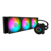 MasterLiquid ML360L ARGB V2, 3rd Generation Dual Chamber Pump, 3x120mm ARGB Fan, 360mm Radiator, RGB function via MotherBoard Sync(Splitter Cable are