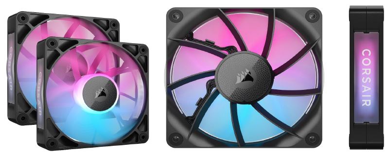 CORSAIR RX RGB Series, iCUE LINK RX140 RGB, 140mm RGB Fan, Dual Fan Kit