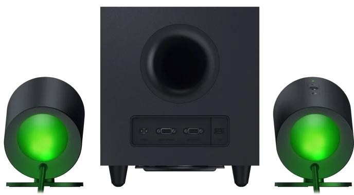 Razer Nommo V2-Full-Range 2.1 PC Gaming Speakers with Wired Subwoofer-US/CAN+AUS/NZ Packaging