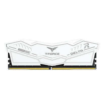 T-Force Delta RGB, White, DDR5, 6000MHz, 32GB Kit(2 x 16GB), U-DIMM, CL30, 1.35V, Limited Lifetime Warranty