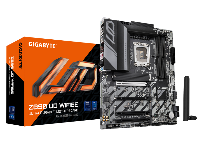 Z890 UD WIFI6E/ATX/INTEL LGA1851/4x DDR5 DIMM max 256GB/Max 8800MHz/1x PCIE5.0 (CPU), 2xPCIE4.0 (Chipset)/2x M.2 (CPU), 1x M.2(Chipset)