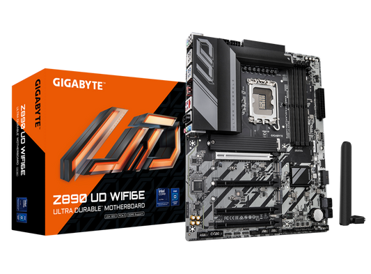 Z890 UD WIFI6E/ATX/INTEL LGA1851/4x DDR5 DIMM max 256GB/Max 8800MHz/1x PCIE5.0 (CPU), 2xPCIE4.0 (Chipset)/2x M.2 (CPU), 1x M.2(Chipset)