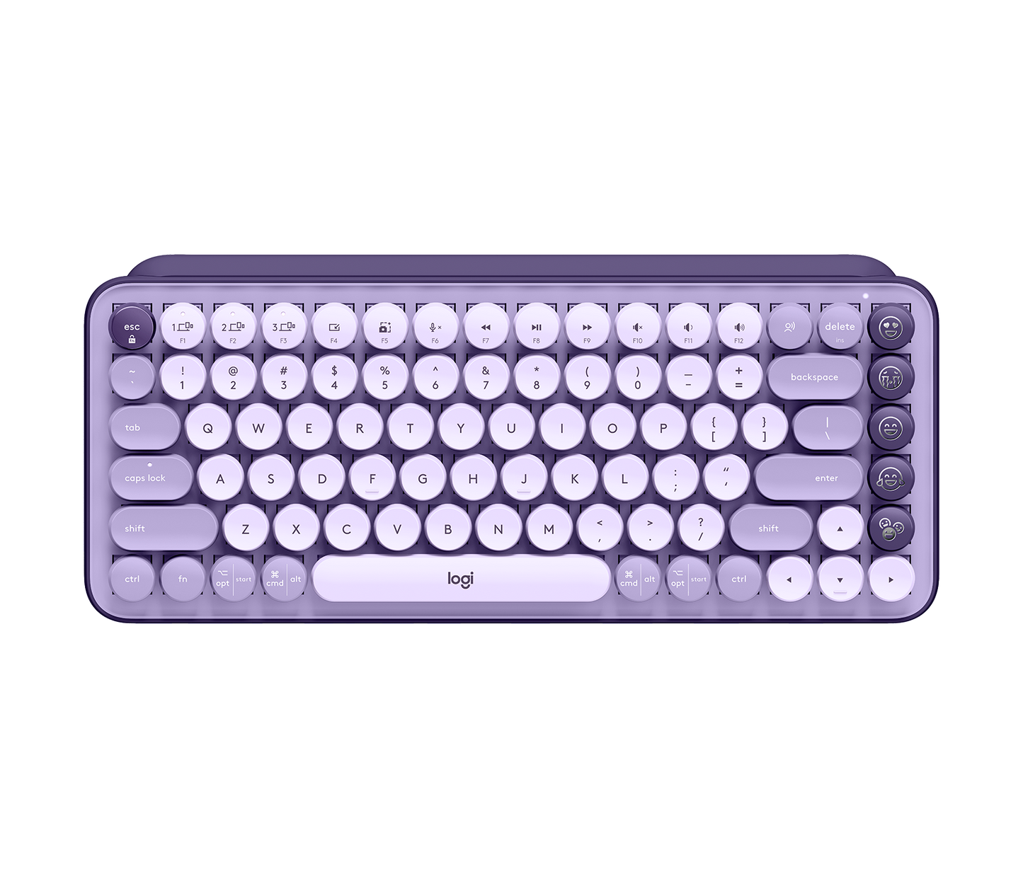 POP Keys Wireless Mechanical KB With Emoji Keys - Cosmos Lavender