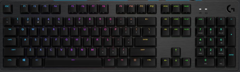 Logitech G512 CARBON LIGHTSYNC RGB Mechanical Gaming Keyboard with GX Brown switches