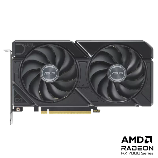 ASUS Dual Radeon RX 7600 XT OC Edition 16GB GDDR6 OC Mode: up to 2801 MHz (Boost Clock)/ up to 2513 MHz (Game Clock) 3x DP, 1 HDMIx1