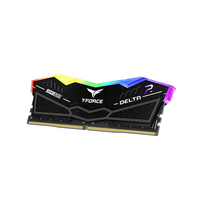 T-Force Delta RGB, Black, DDR5, 6000MHz, 32GB Kit(2 x 16GB), U-DIMM, CL30, 1.35V, Limited Lifetime Warranty