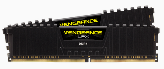 CORSAIR Vengeance LPX  DDR4, 3600MHz 32GB 2 x 288 DIMM, Unbuffered, 18-22-22-42, Black Heat spreader, 1.35V, XMP 2.0