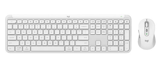 Signature Slim Wireless Keyboard and Mouse Combo MK950 White