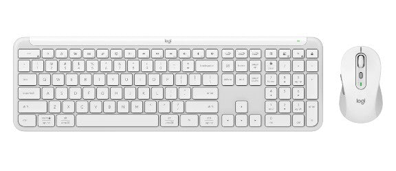 Signature Slim Wireless Keyboard and Mouse Combo MK950 White