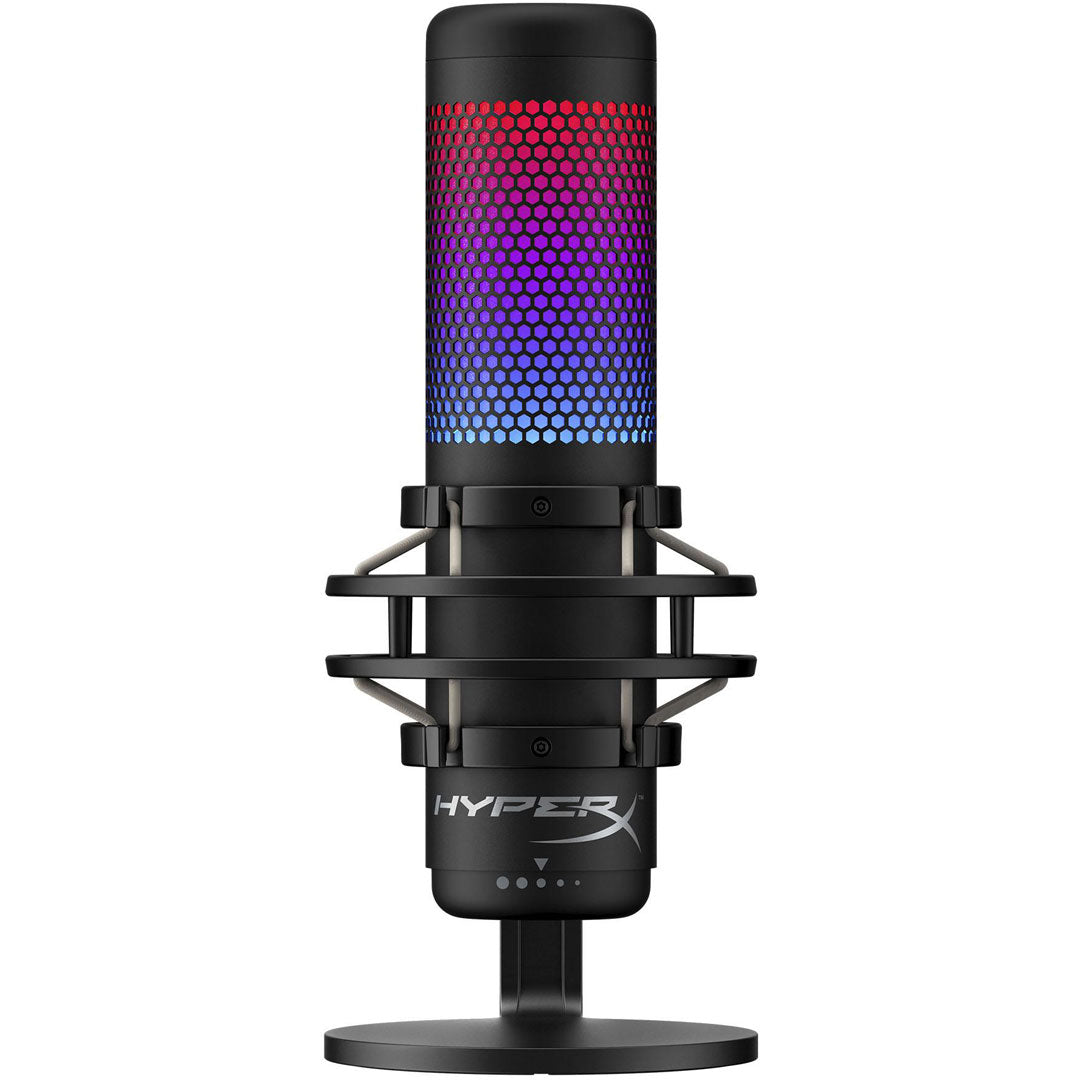 HyperX QuadCast S - Gaming USB Microphone (Black-Grey) - RGB Lighting