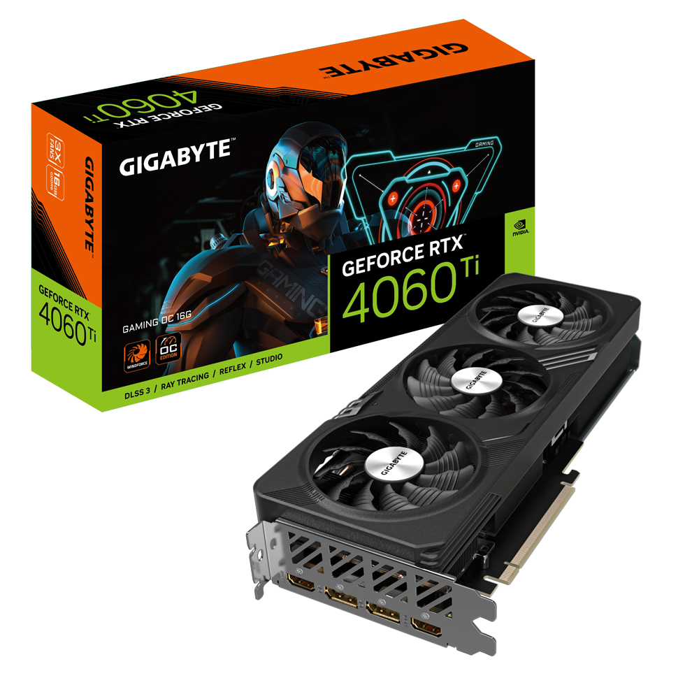 Nvidia GeForce RTX 4060 TI WINDFORCE OC 16G GDDR6 128 bit/2565MHz/PCI-E 4.0/Max Res 7680x4320/DisplayPort 1.4ax2 HDMI 2.1ax2