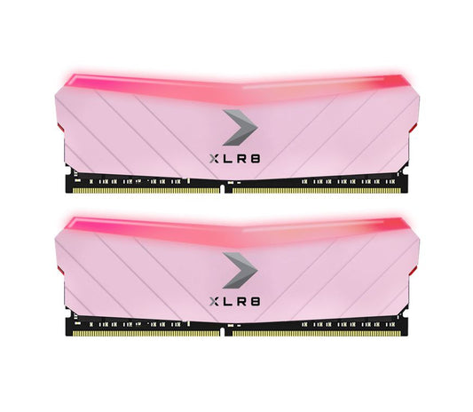 PNY XLR8 16GB (2x8GB) DDR4 UDIMM 4600Mhz RGB CL19 1.5V Pink Heat Spreader Gaming Desktop PC Memory >3600MHz