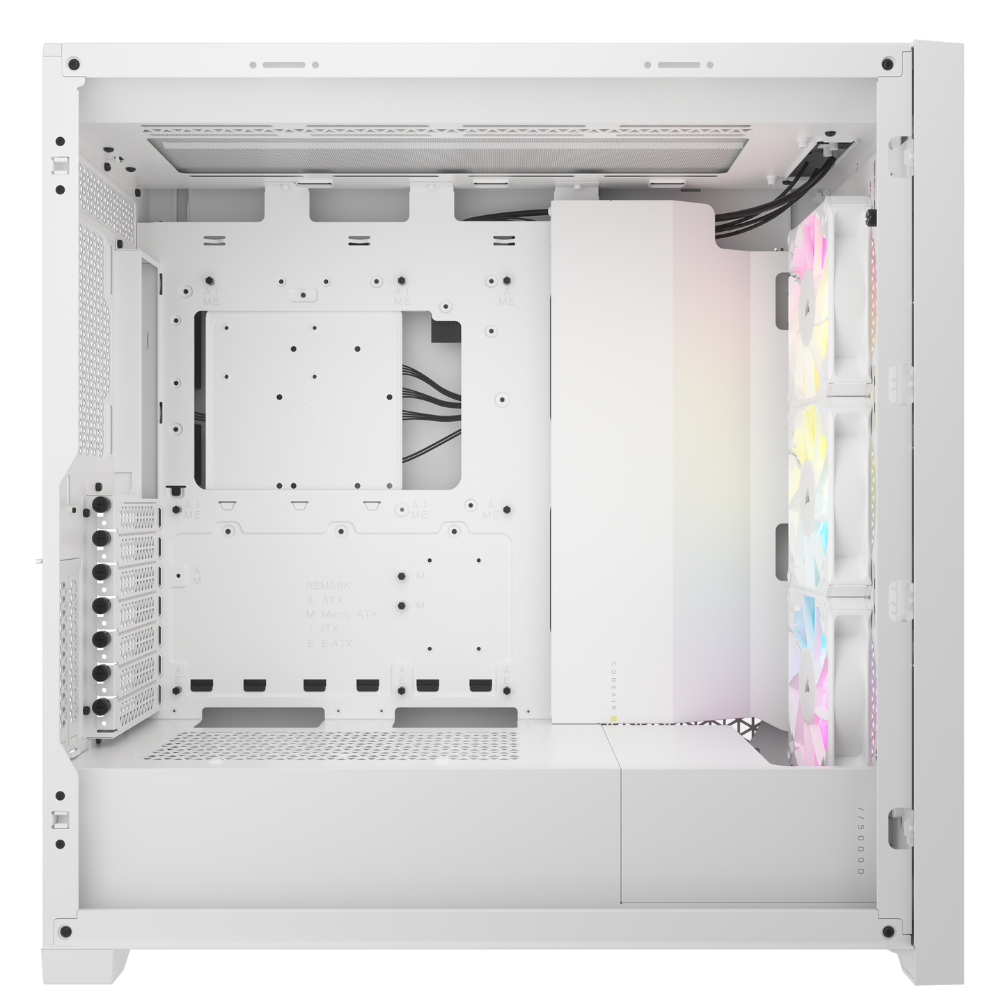 iCUE 5000D RGB AIRFLOW Mid-Tower Smart Case, True White