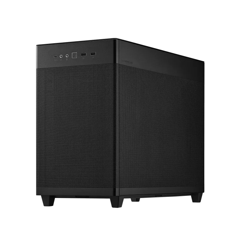 ASUS Prime AP201 Tempered Glass BLACK, MicroATX case with tool-free side panels, support 360 mm coolers, VGA  up to 338 mm ,  standard ATX PSUs