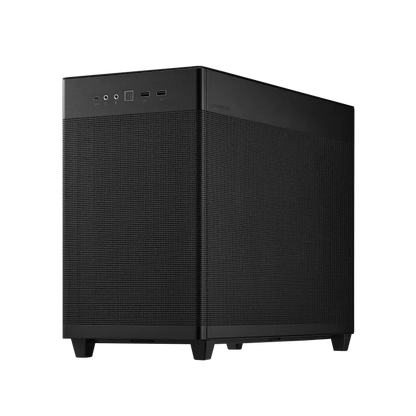 ASUS Prime AP201 Tempered Glass BLACK, MicroATX case with tool-free side panels, support 360 mm coolers, VGA  up to 338 mm ,  standard ATX PSUs