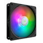 SickleFlow 140 ARGB, 140mm, Addressable RGB, 650-1400 RPM, 67 CFM, 10-27 dBA, 4-Pin PWM, Certified compatible with ASUS, Gigabyte MSI and AsRock RGB M