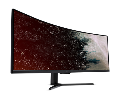 GAMING FSYNC,HDR400, 49" 32:9,CURVE,VA(1800R),UHD(3840x1080),4ms,144Hz,HDMI(1.4)x2,HDMI(2.0)x1,DP(1.2)x1,SPK(3Wx2),Tilt,Height Adj,VESA 75x75,3YR WTY